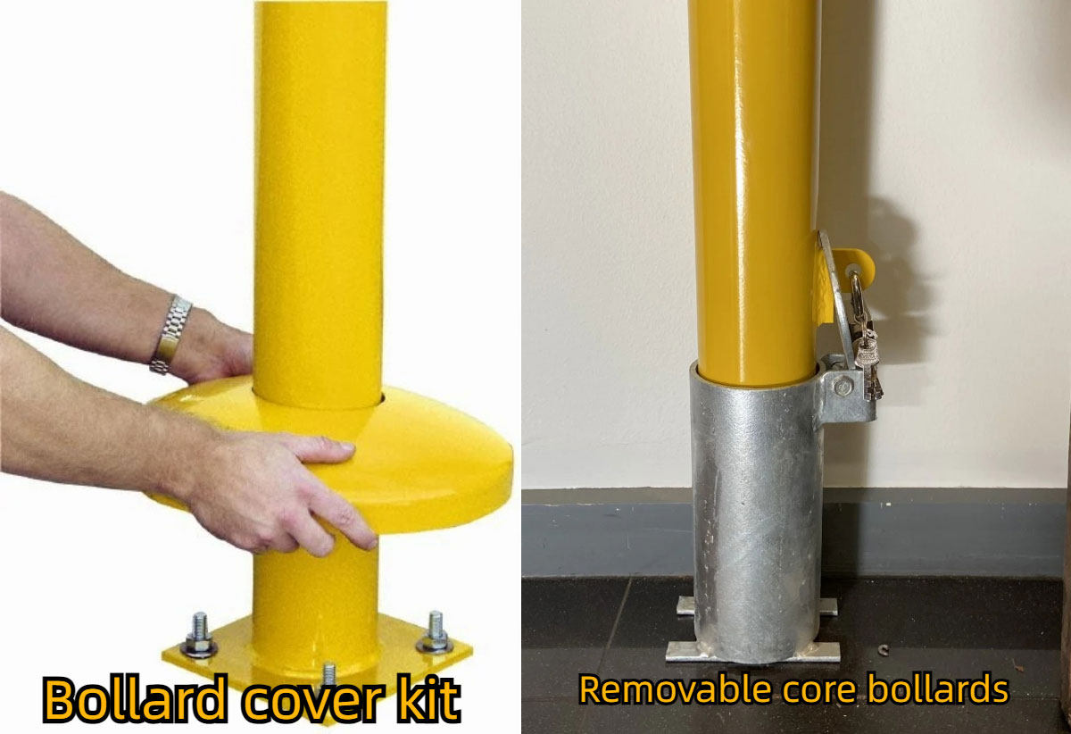 Removable core bollards