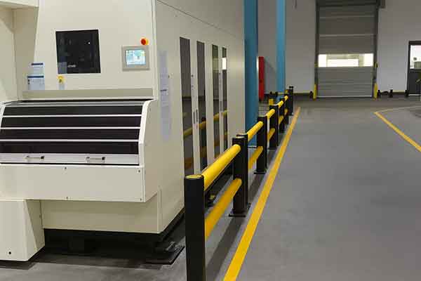 Double Traffic Guardrail Single Flexible Bollard